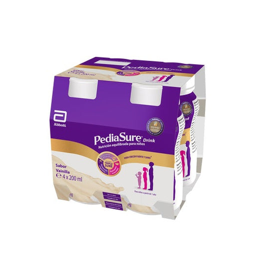Pediasure Drink Pack 4 Botellas X 200 ml Vainilla