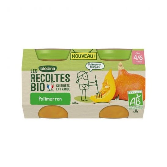 Calabaza ecológica Blédina en tarro pequeño 2x130g