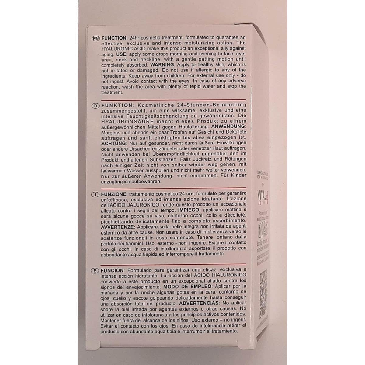 Vital Plus JAL Active Ácido Hialurónico 45ml