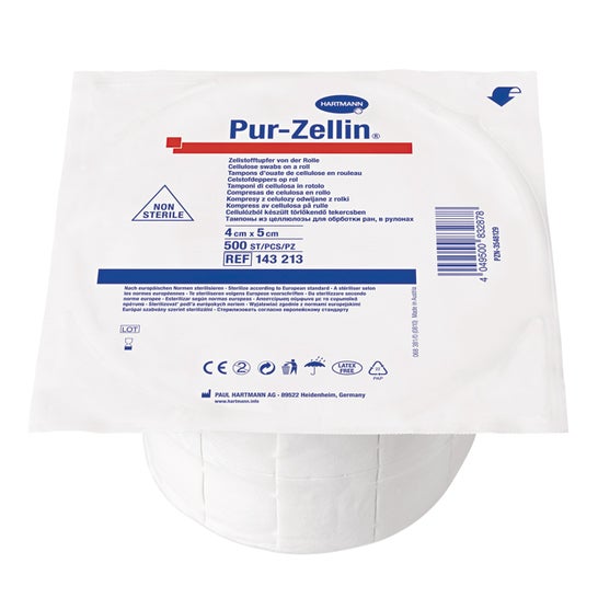 Pur-zellin Compresa Celulosa 4 X 5 Cm