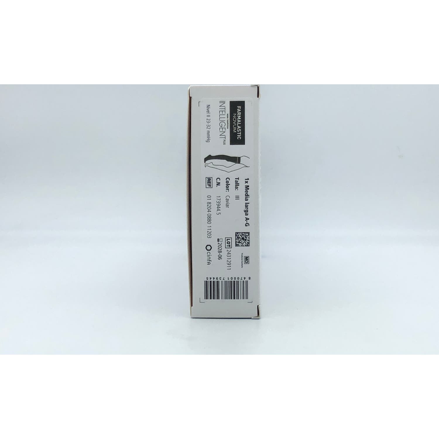 Farmalastic Novum Intelligent Plus media larga compresión normal color caviar T-3 1ud