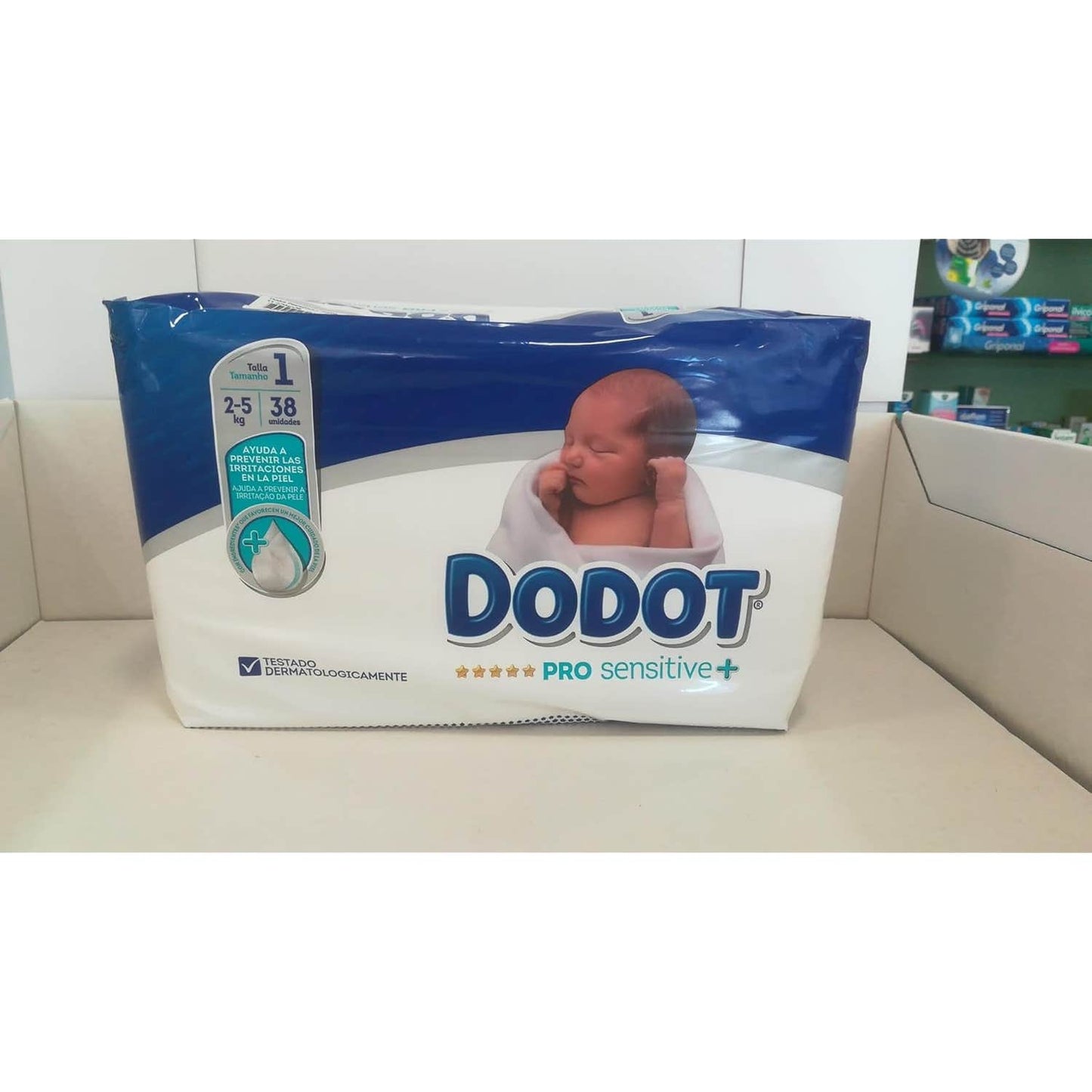 Dodot Pro Sensitive + Pañales Talla 1 (2-5kg) 38uds