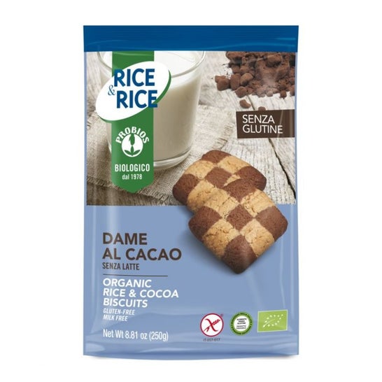 Probios Rice & Rice Organic Rice & Cocoa Biscuits Bio 250 g