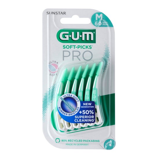 GUM Soft-Picks Pro Medium 60uds