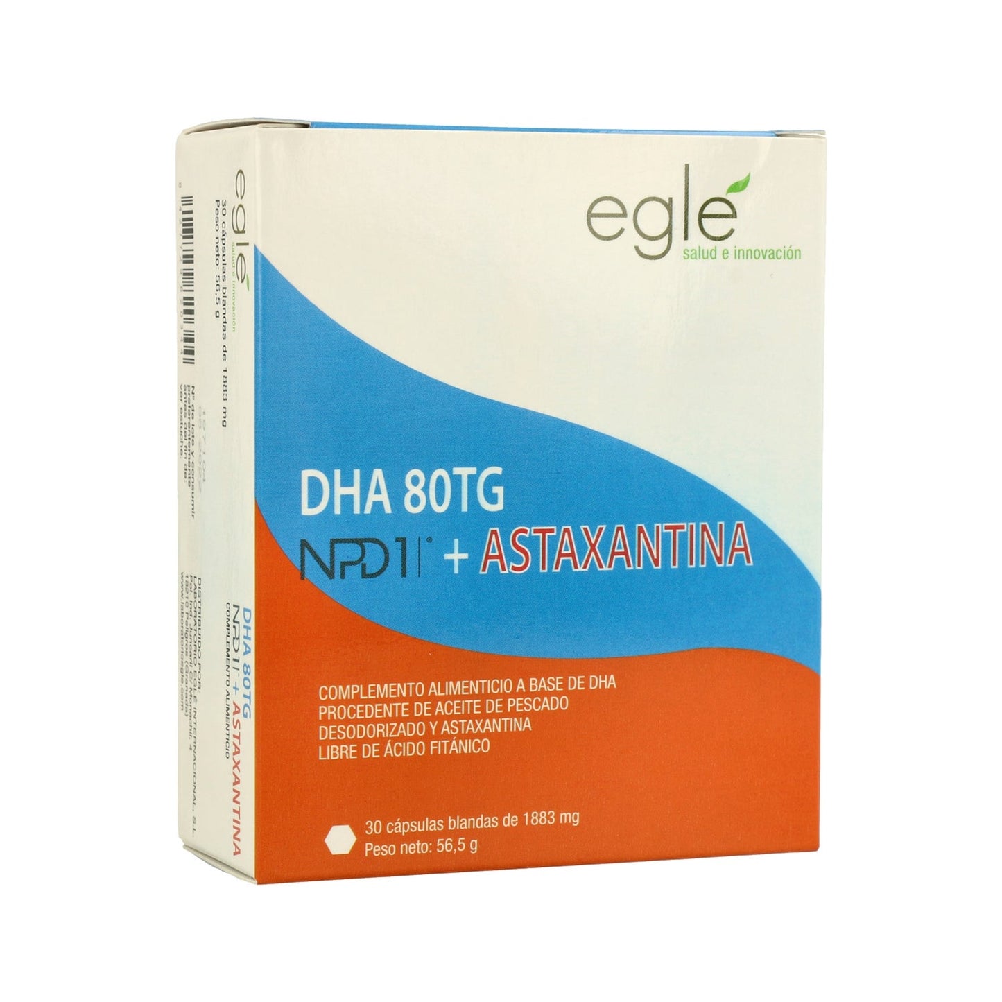 Eglé NPD1 DHA 80TG Astaxantina 30 Perlas