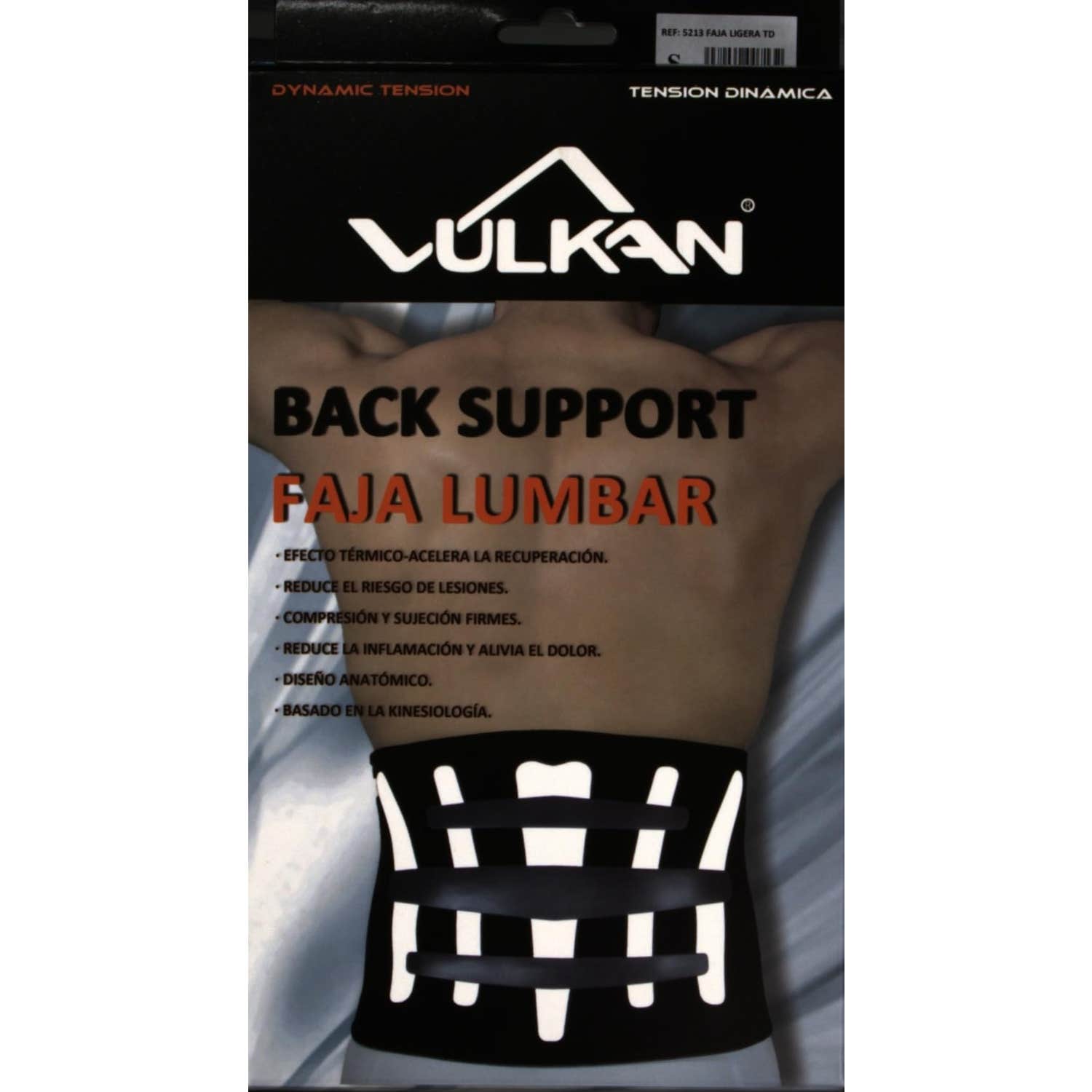 Vulkan faja lumbar TD Dermactiva Talla S 1ud