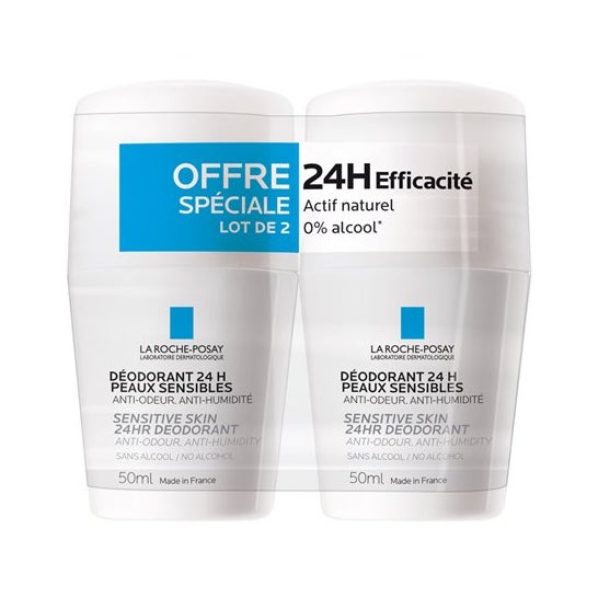 La Roche-Posay Desodorante Fisiológico 24h Roll On 2x50ml