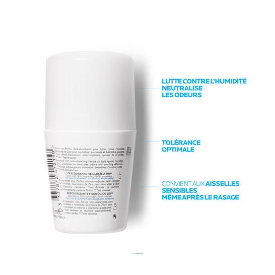 La Roche-Posay Desodorante Fisiológico 24h Roll On 2x50ml