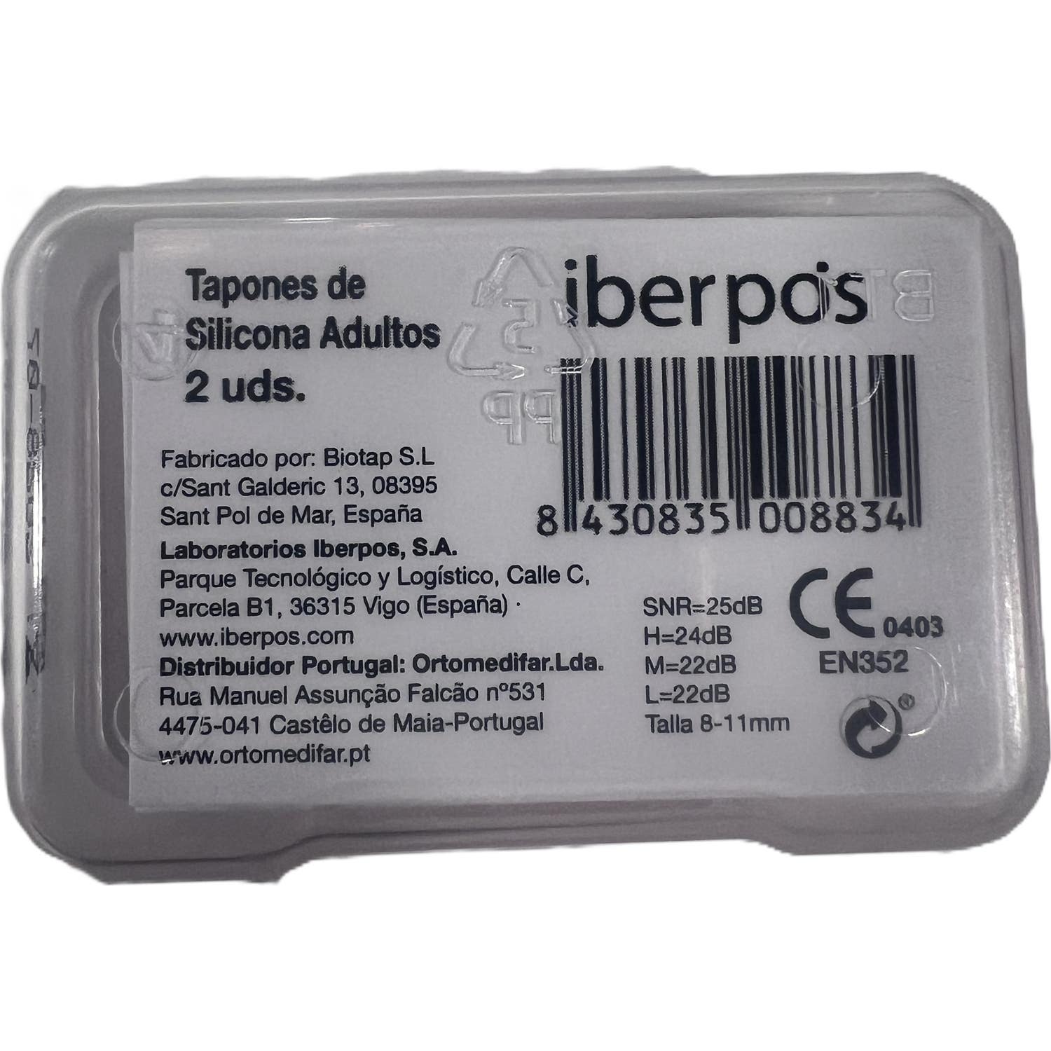Iberpo's Tapones Silicona Adulto 1 Par