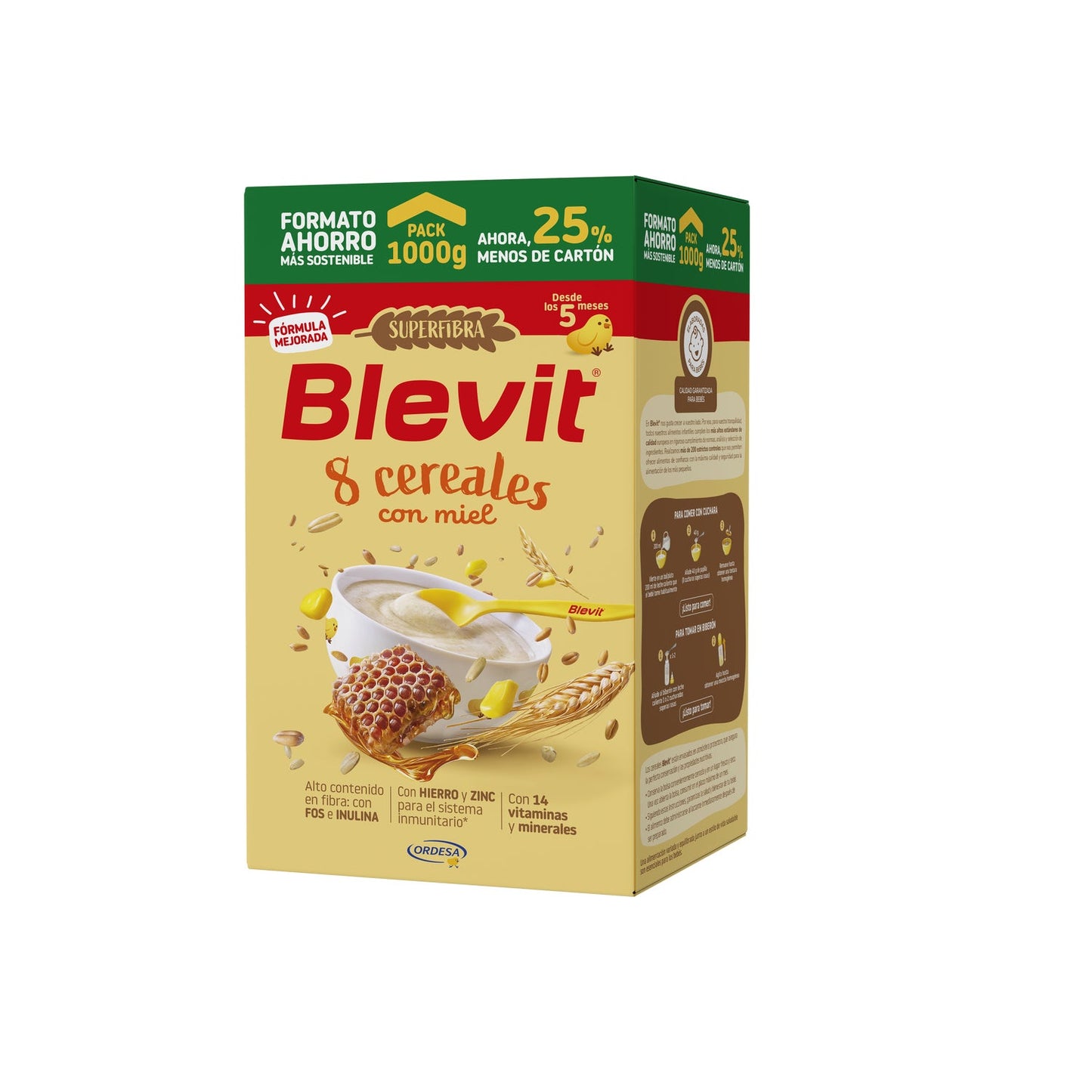 Blevit® Superfibra 8 Cereales Miel 1000g