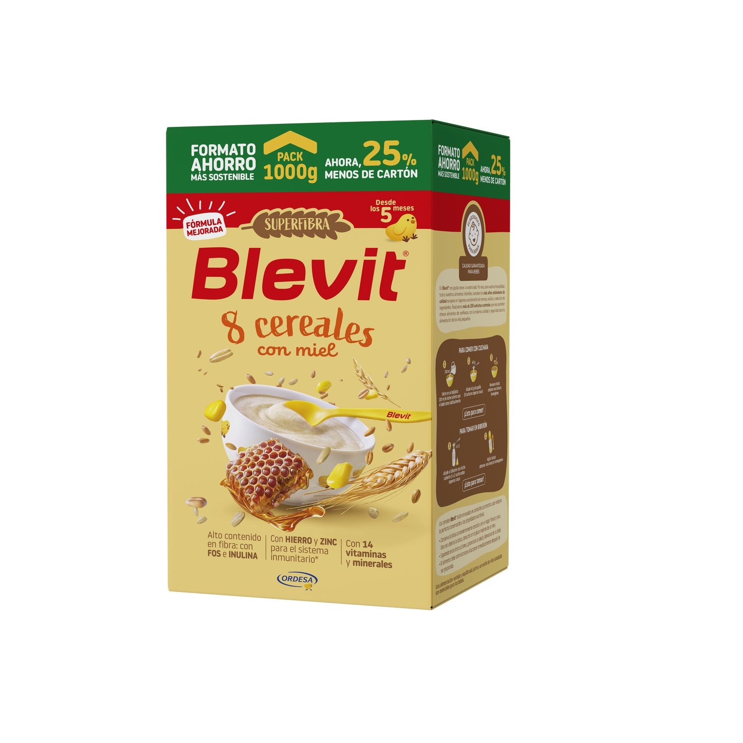 Blevit® Superfibra 8 Cereales Miel 1000g