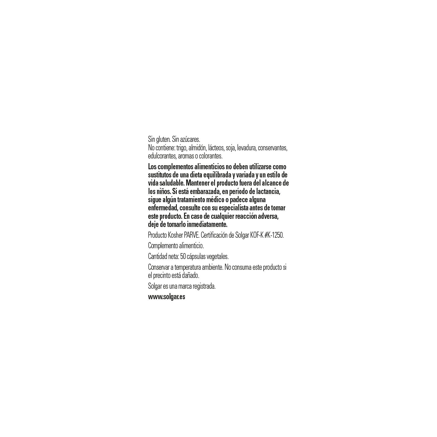 Solgar L-Glutamina 500mg 50vcaps