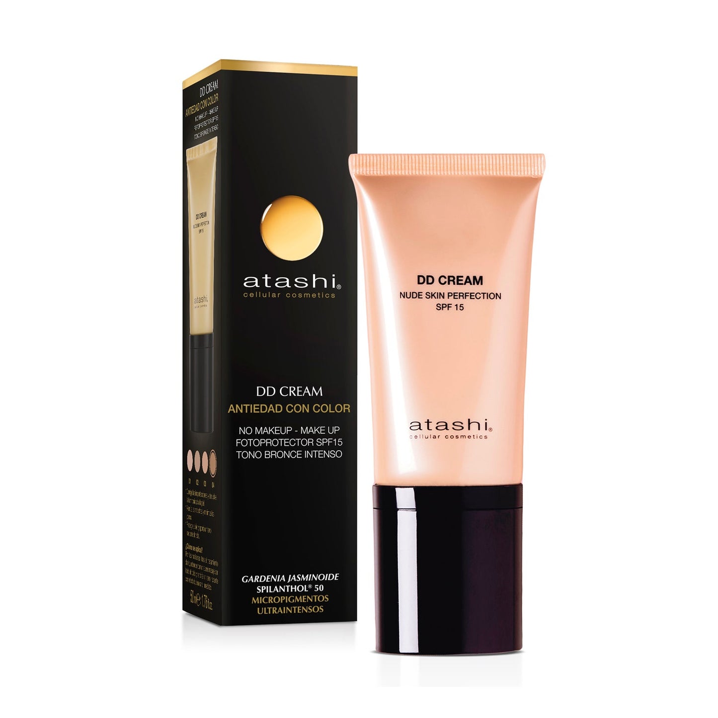 Atashi Cellular Cosmetics DD Cream Nude Skin Perfection SPF15+ Tono Bronce Intenso 50ml
