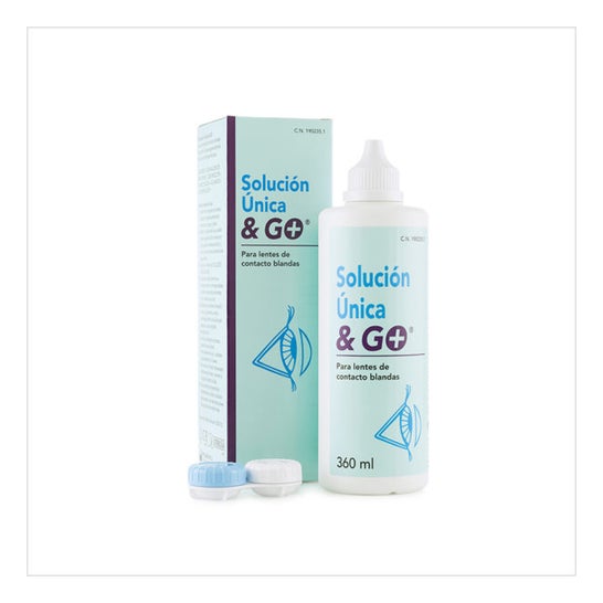 & Go Solución Única Lentes de Contacto 360ml