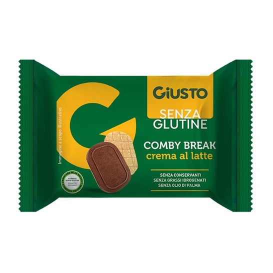 Giusto Sin Gluten Comby Break Crema Leche 26g