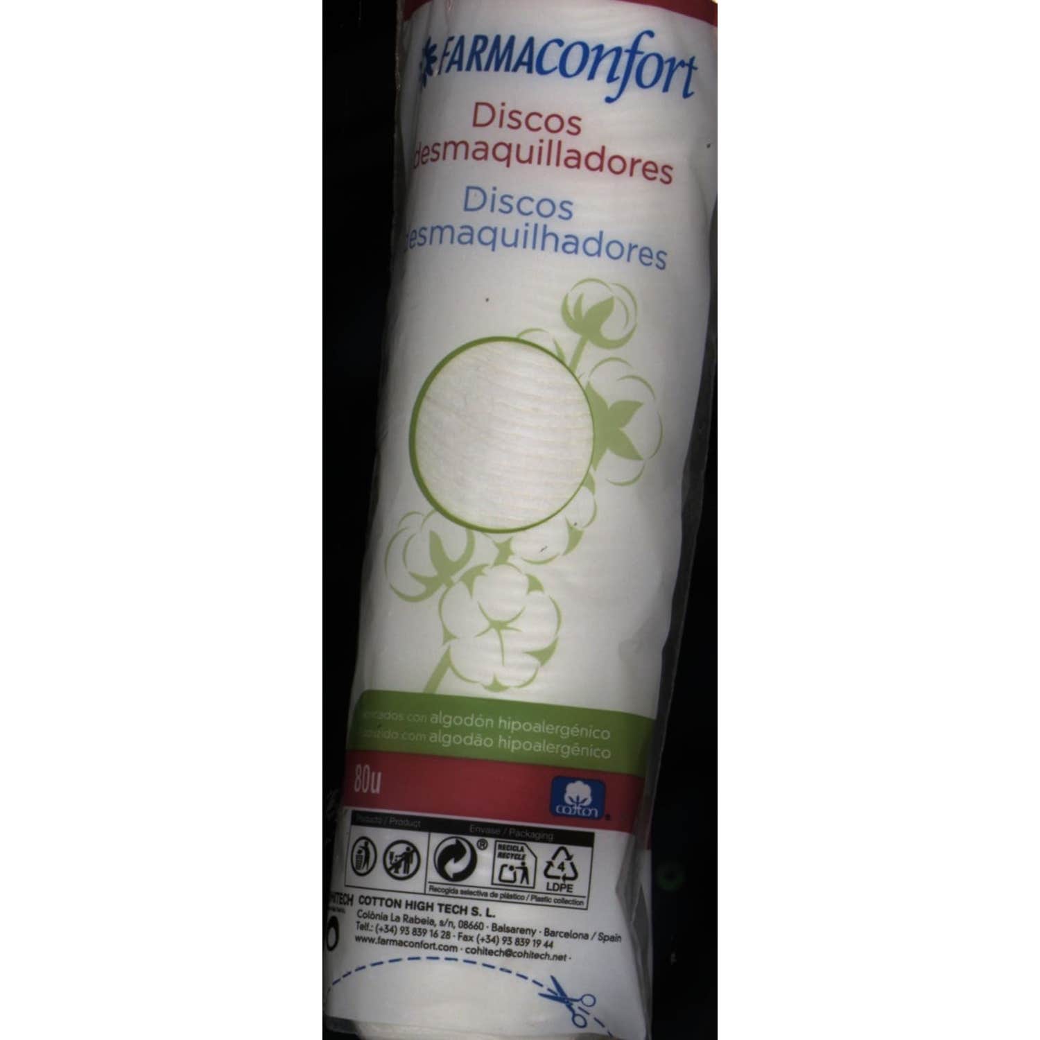 Farmaconfort Discos Desmaquillantes 80 Unid