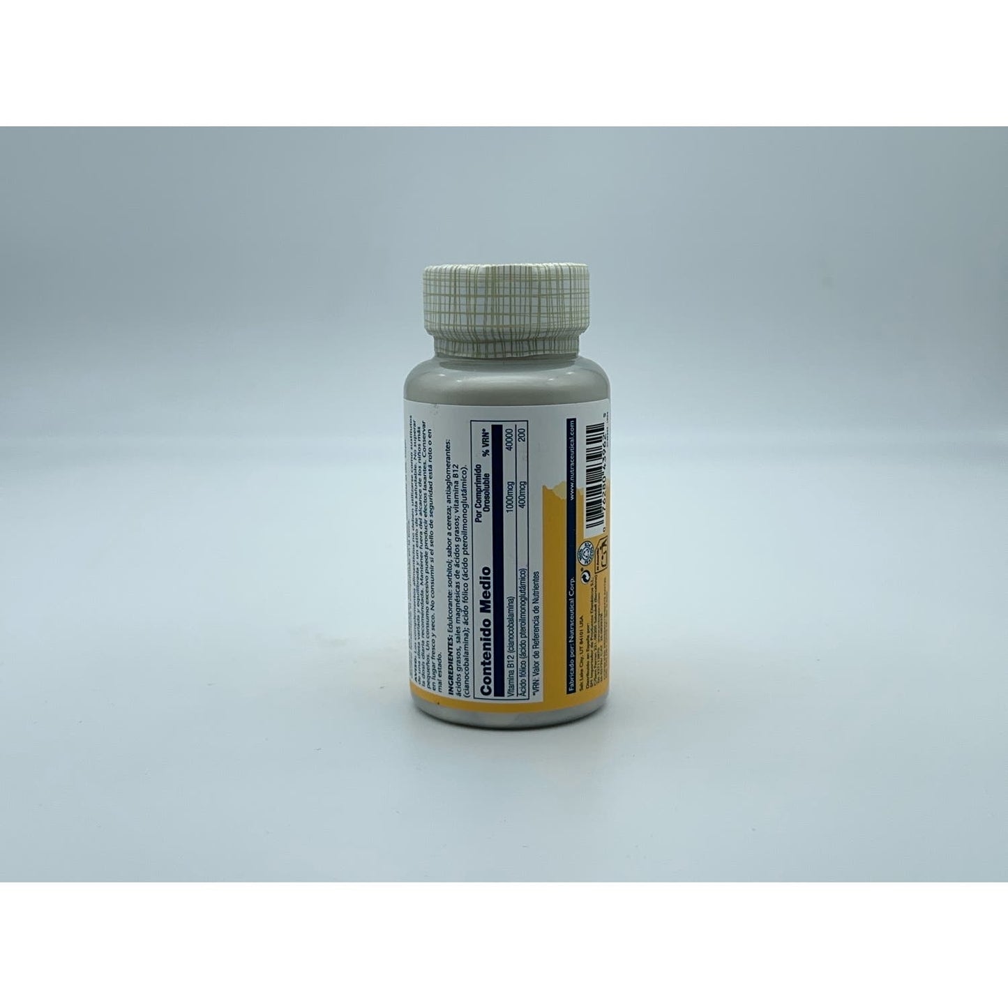 Solaray Vitamina B12 + Ácido Fólico Sublingual 90comp