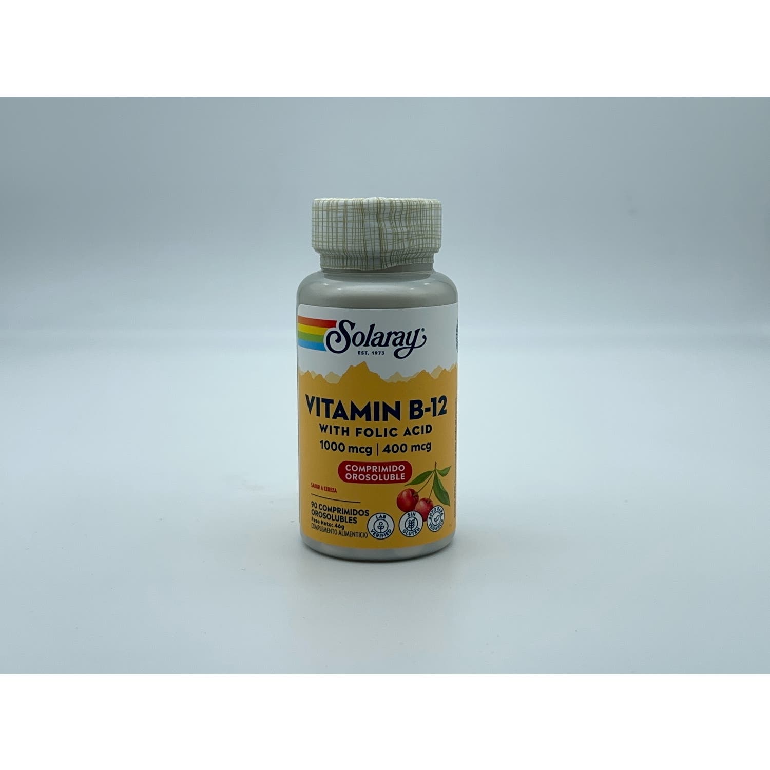 Solaray Vitamina B12 + Ácido Fólico Sublingual 90comp