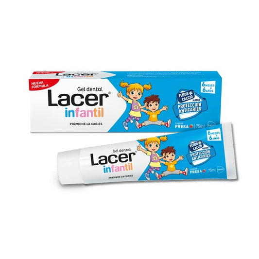 Lacer Infantil Gel Dental Fresa 75ml