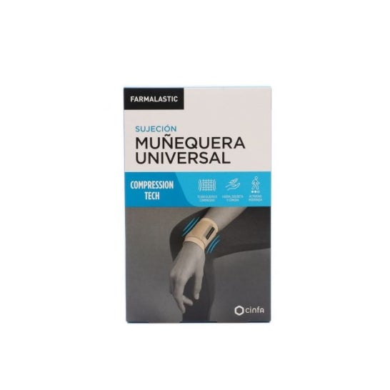Farmalastic Innova muñequera velcro talla grande beige 1ud