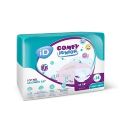 ID Comfy Junior Slip Incontinence Unisex XS 40x70cm 14uds