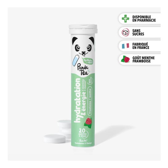 Panda Tea Hidratación & Energía Frambuesa Menta 20comp