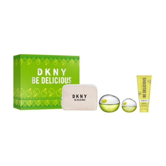DKNY Be Delicious Set Eau de Parfum + 15 ml + Body Lotion + Neceser