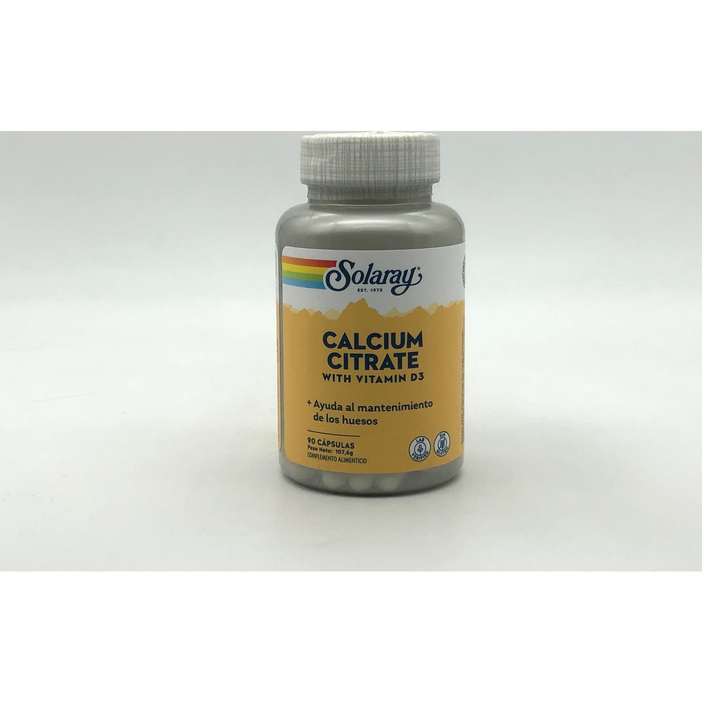 Solaray Citrato de Calcio 500mg con Vitamina D3 90caps