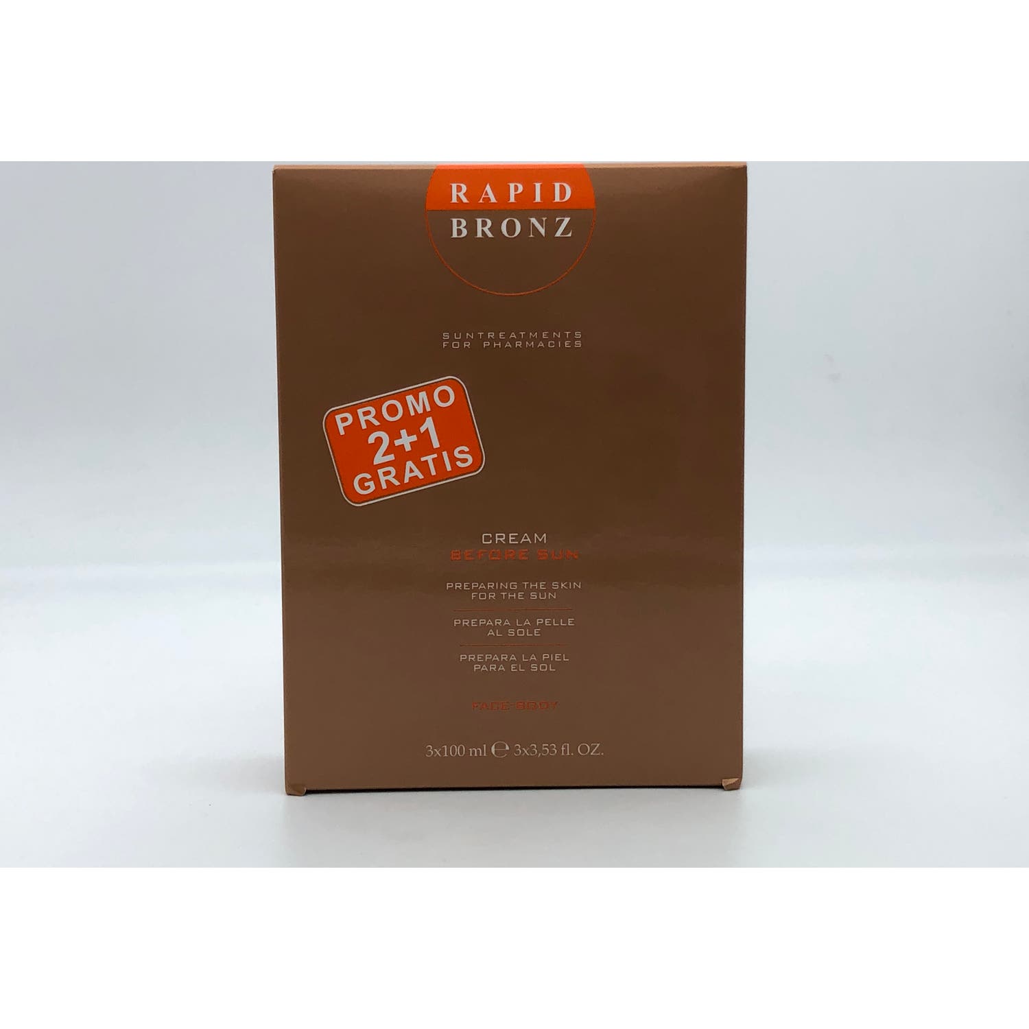 Rapid Bronz Pack Crema Fluida 3x100ml