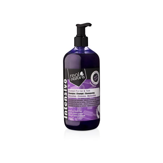Real Natura Champú Sin Sal Pro-Color y Tono 500 ml