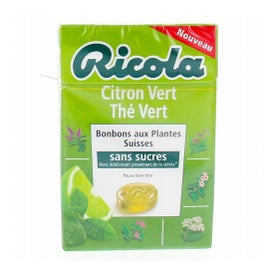 Ricola Caramelos de Hierbas Suizas Sabor Té Verde Lima 50g