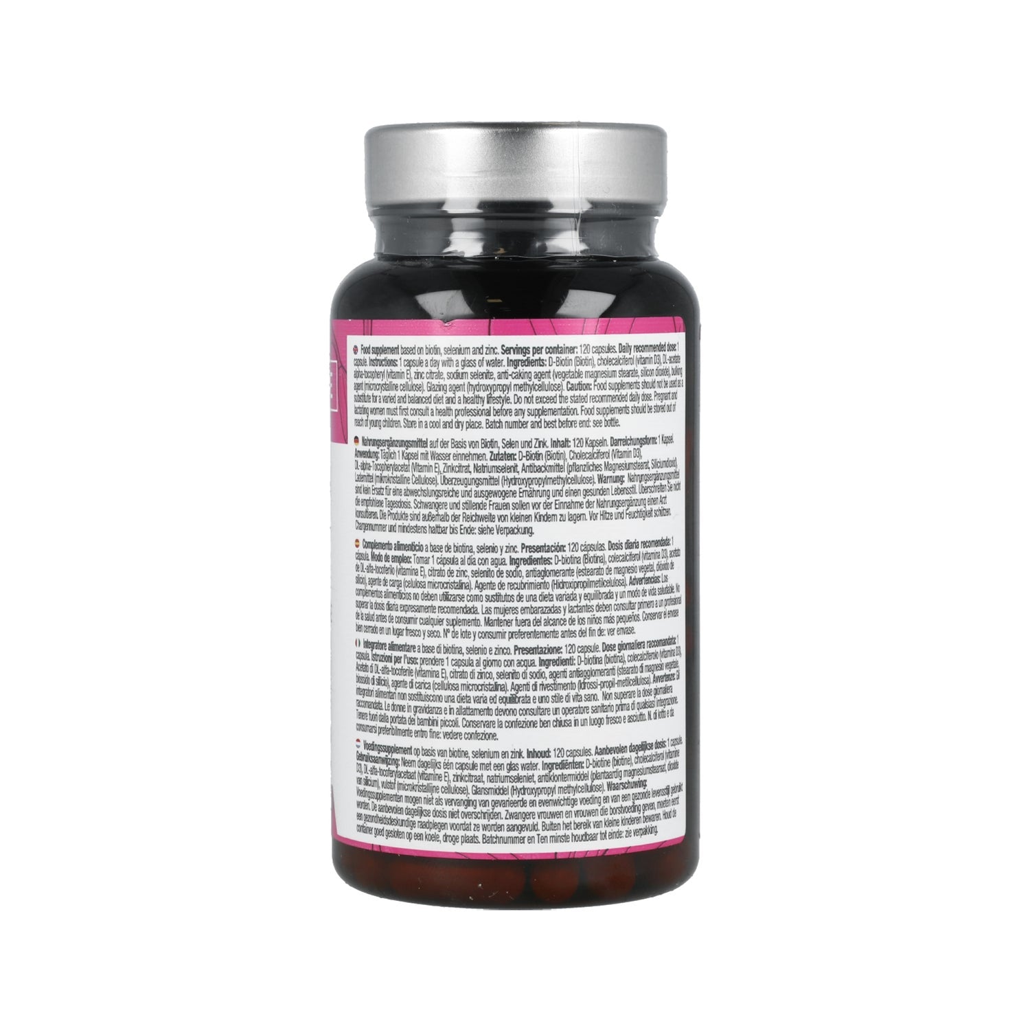 Nutralie Biotina Complex + Vit D y E 10000mcg Pelo, Piel, Uñas 120caps