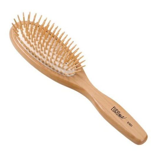 Cepillo Ovalado grande con Fuelle y Mango de Madera Eurostil