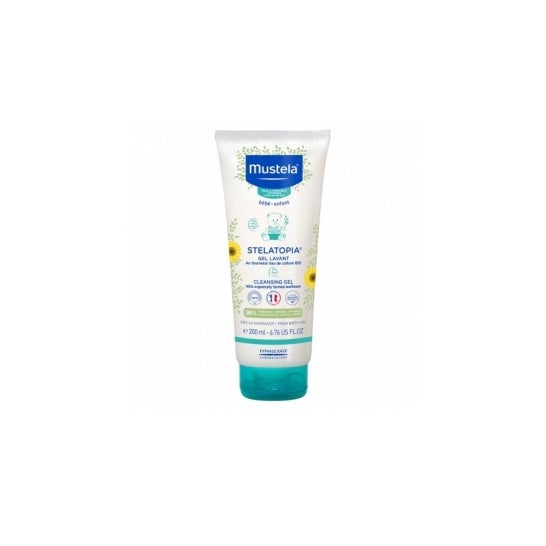 Mustela Stelatopia Gel de baño con Girasol BIO 200ml
