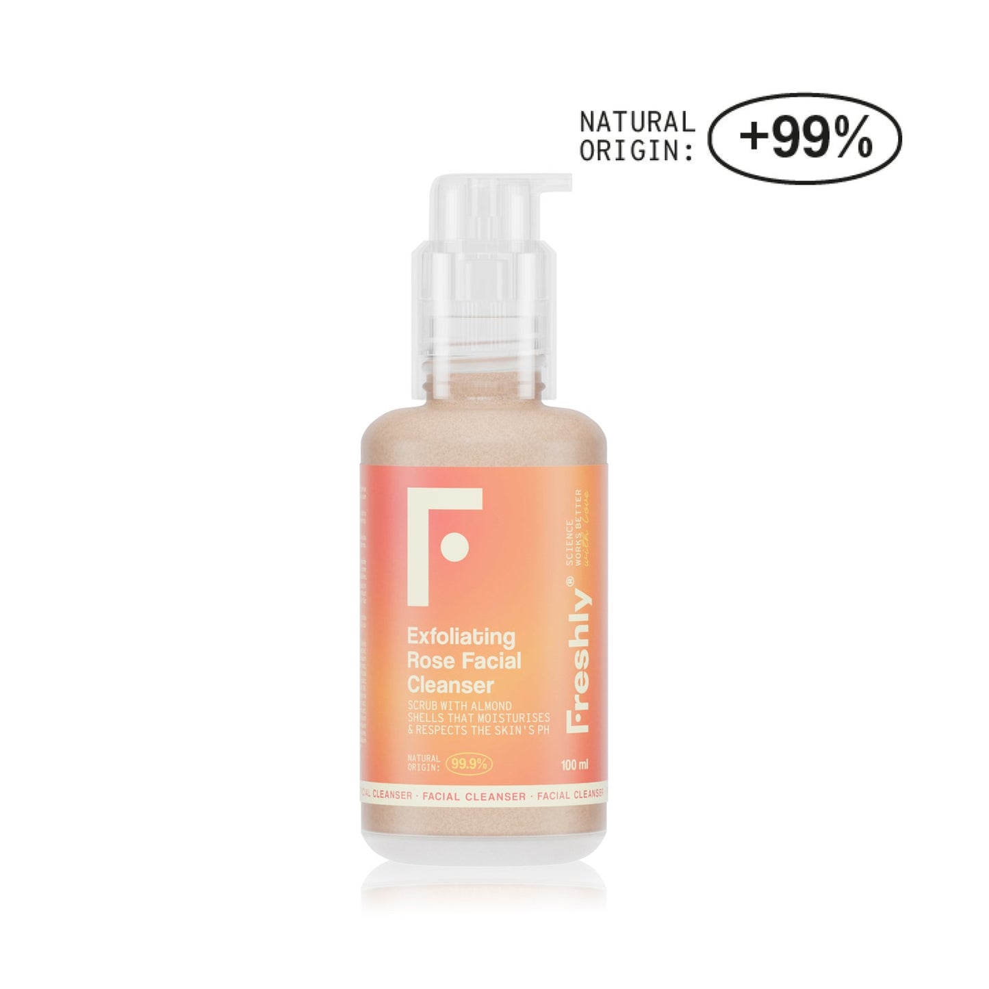 Freshly Cosmetics Exfoliating Rose Facial Cleanser 100ml