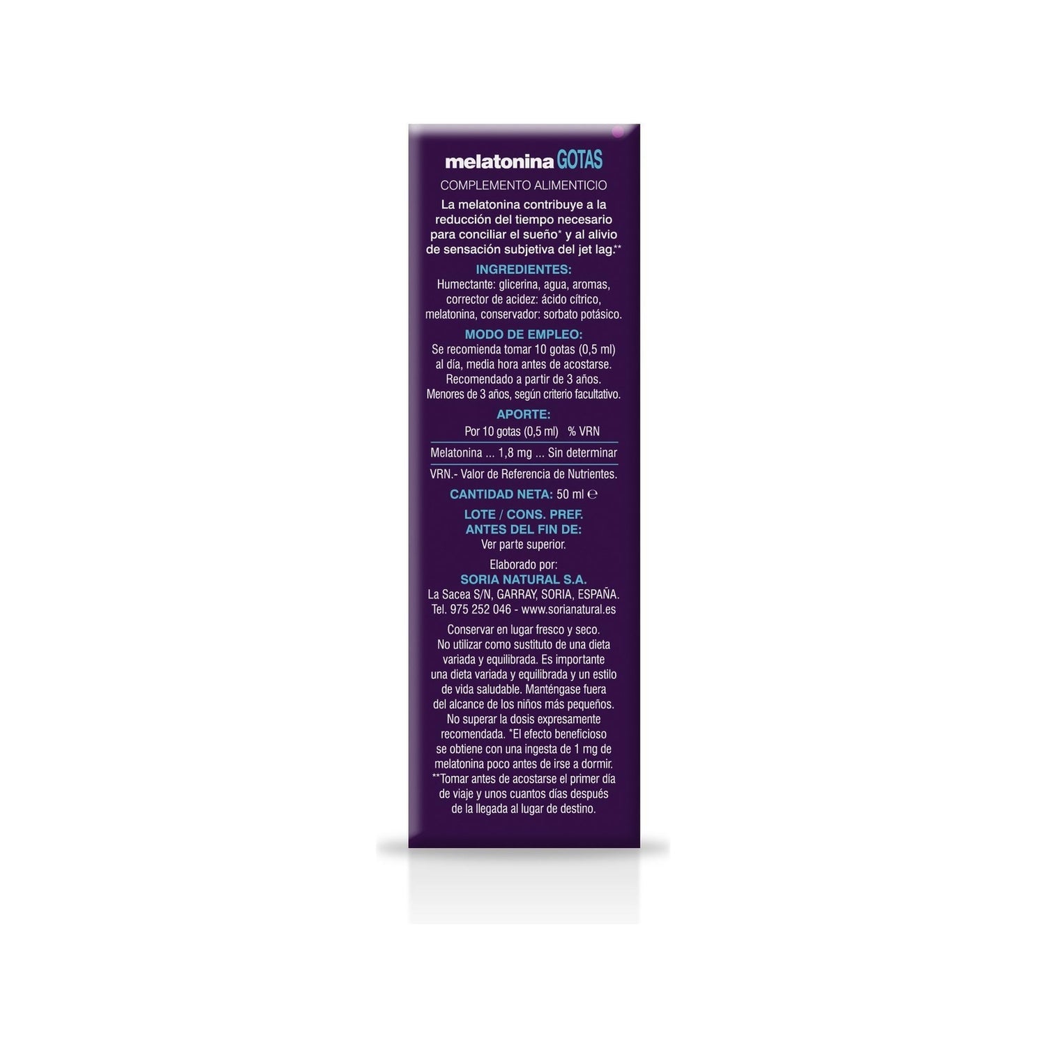 Soria Natural Melatonina 50ml