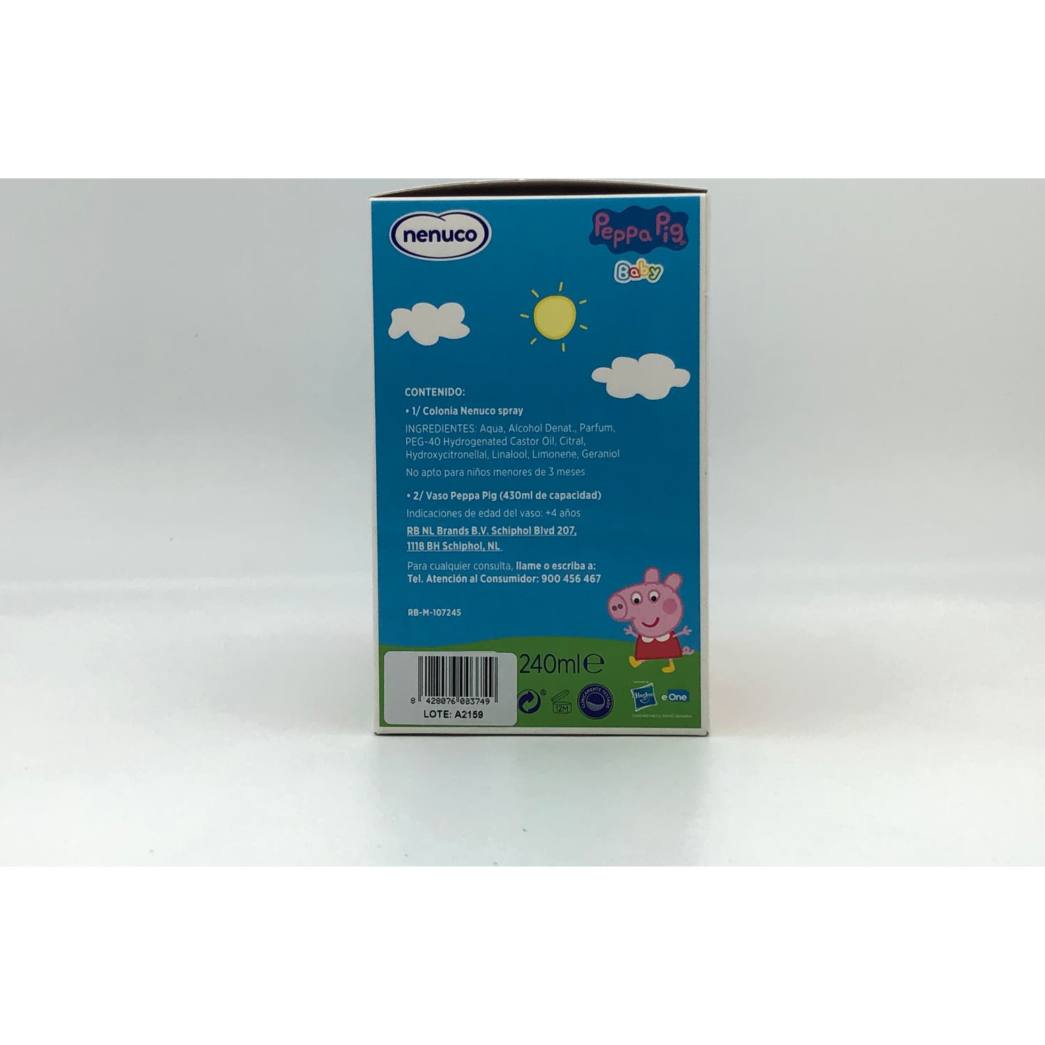 Nenuco Agua de Colonia 240ml + Vaso Peppa Pig Baby