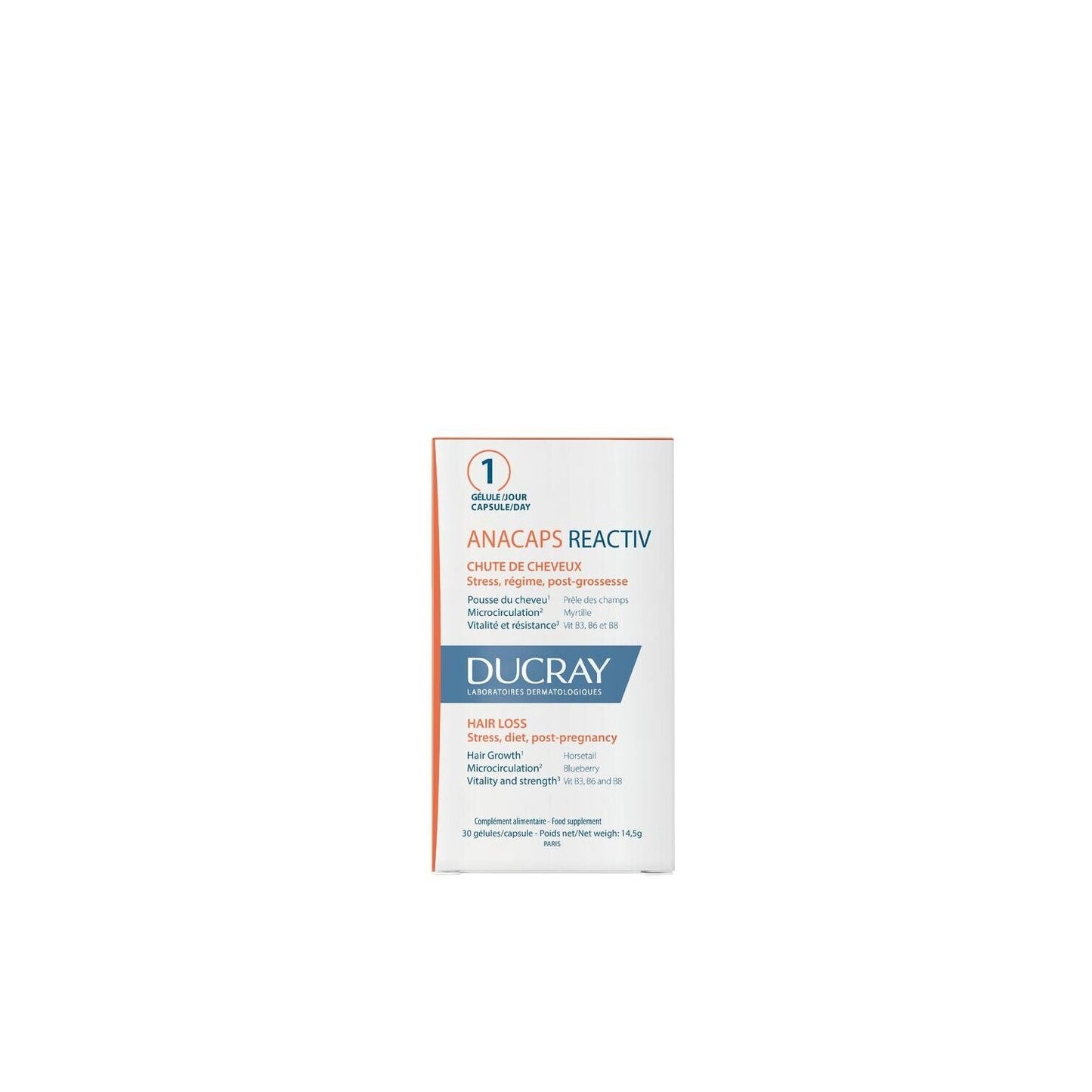 Ducray Anacaps Reactiv Caída del Cabello 30caps
