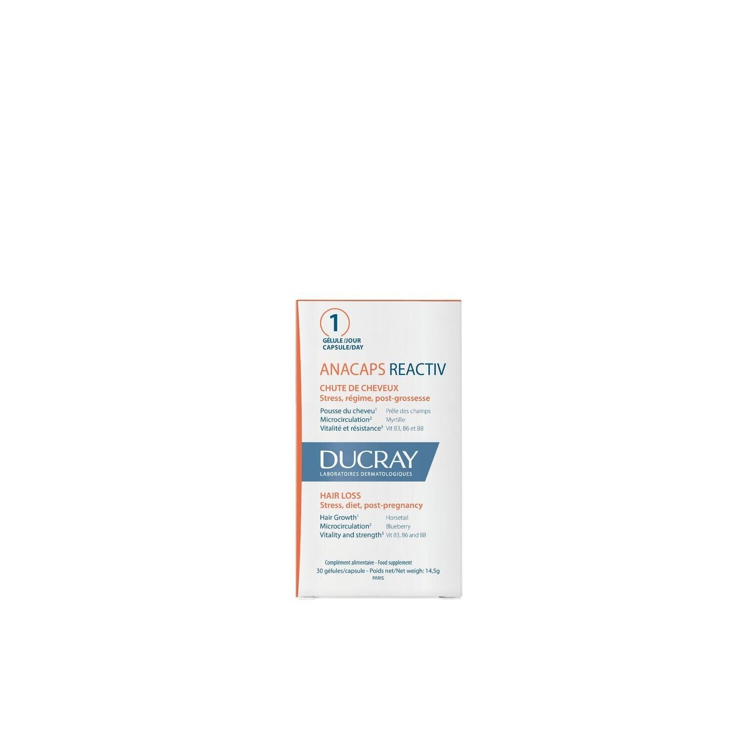 Ducray Anacaps Reactiv Caída del Cabello 30caps