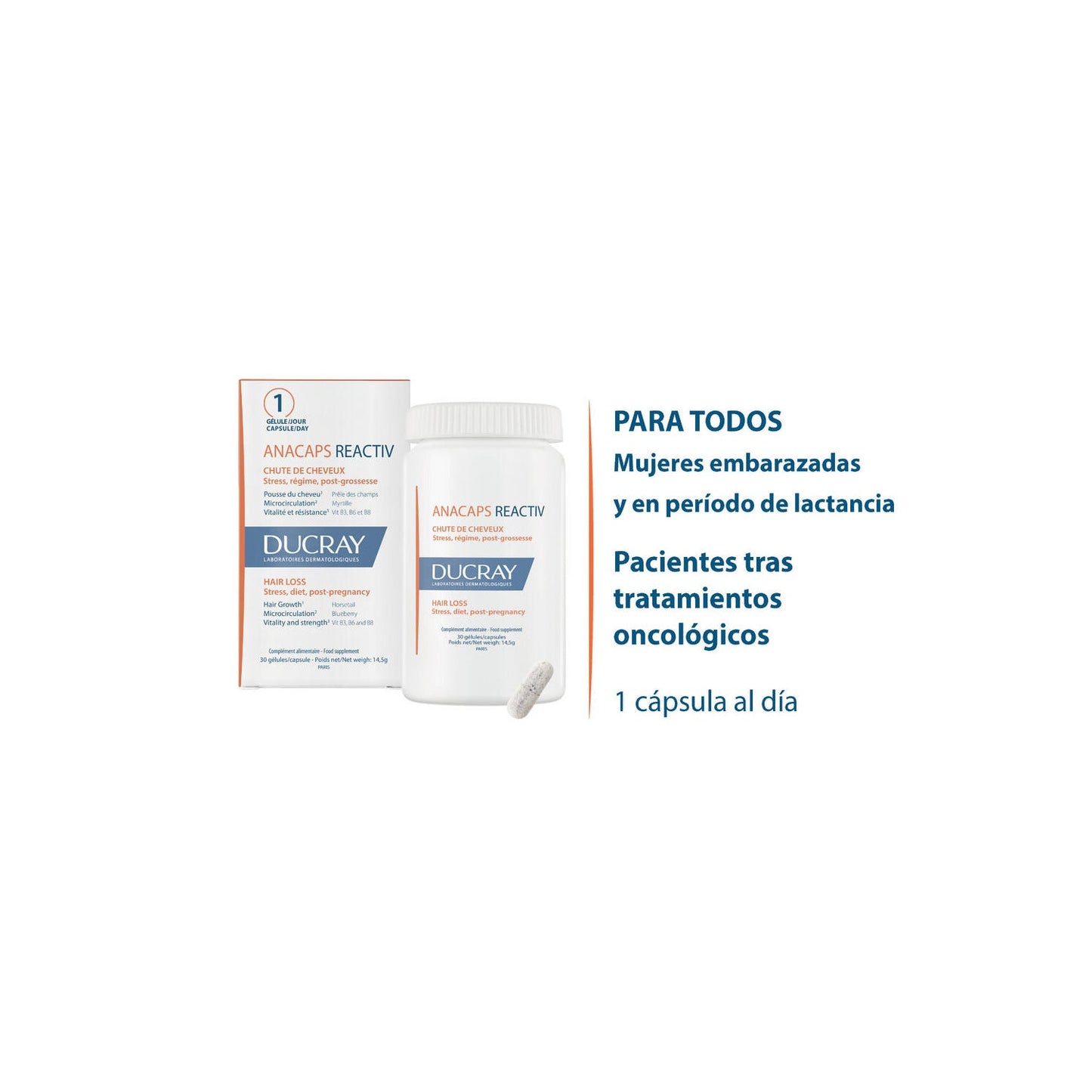 Ducray Anacaps Reactiv Caída del Cabello 30caps