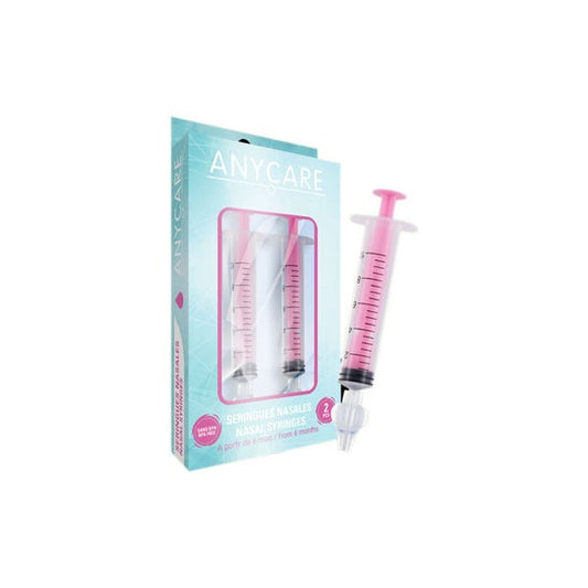 Anycare Jeringa Aspirador Nasal Rosa 1 par