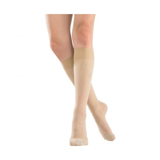 Cizeta Varisoft 2 Calcetín Semi Opaco Beige Talla C2 1 Par