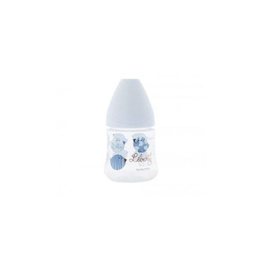 Suavinex Biberón Liberty Boca Ancha Látex 3P +0m Azul 150ml 1ud
