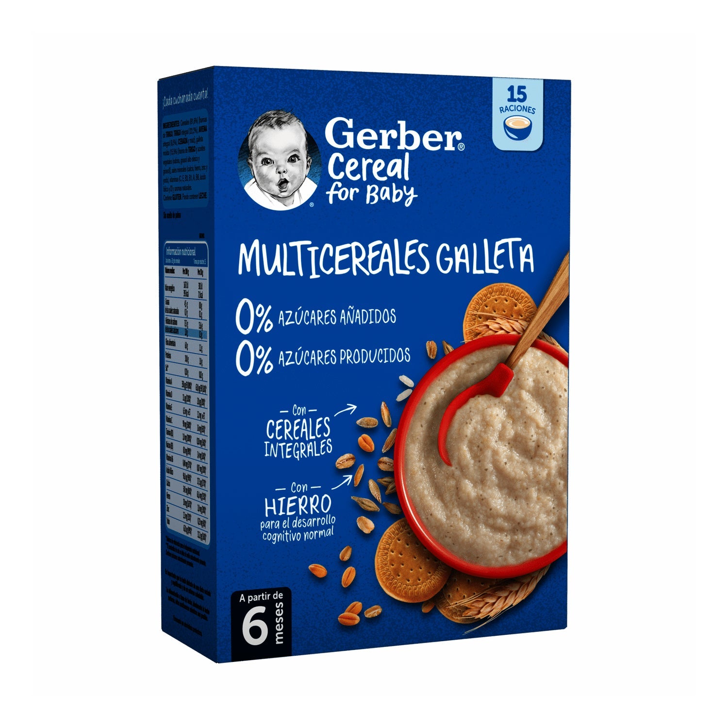 Gerber Multicereales 0% 0% Galleta 270g