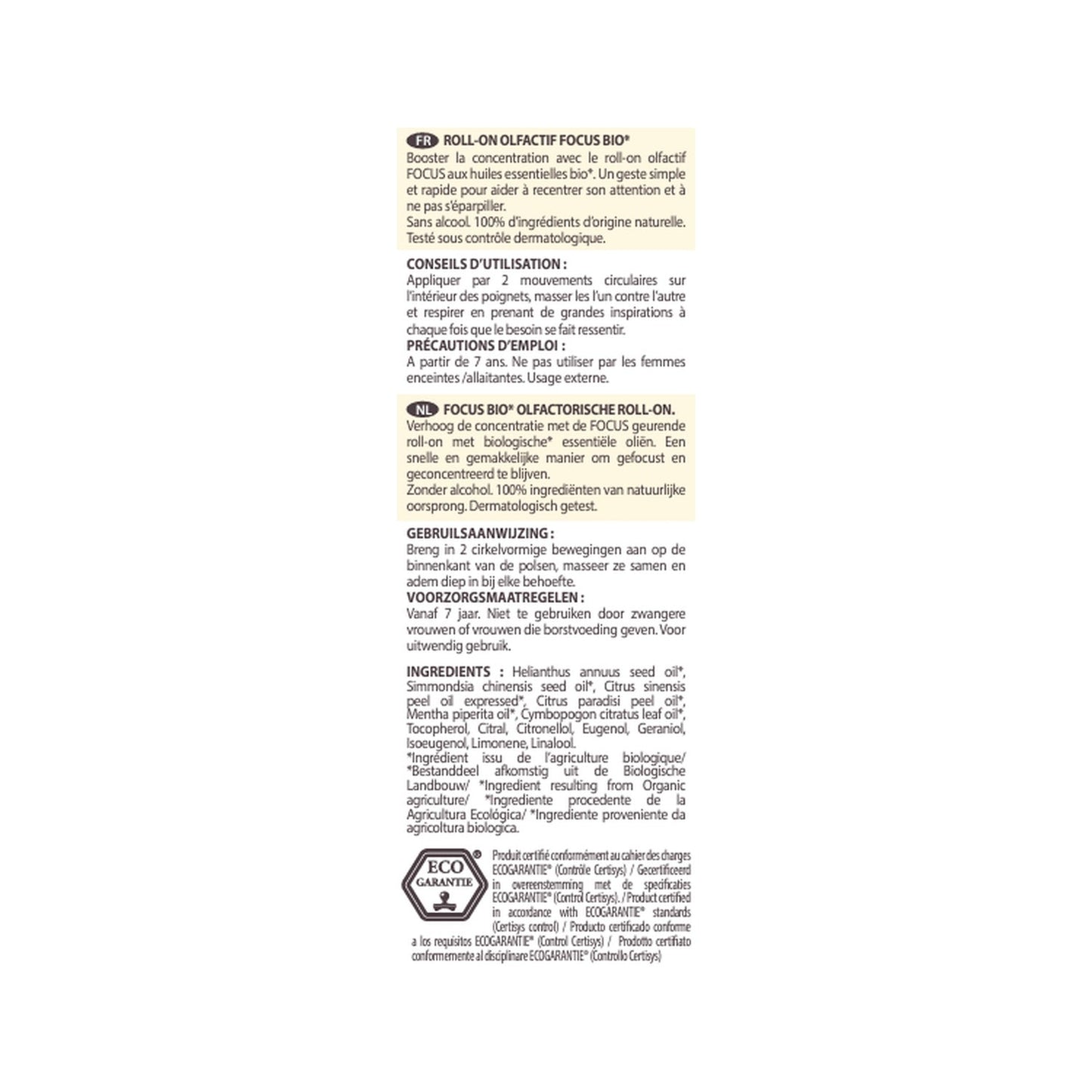 Pranarôm Aromaboost Focus Roll-On Bio 5ml