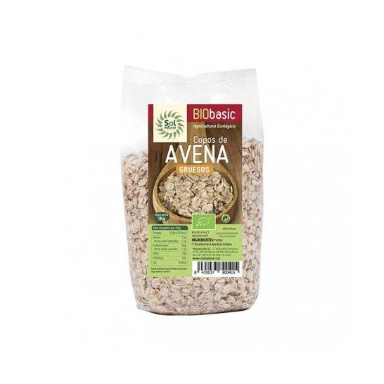 Sol Natural Copos Avena Grueso Sin Gluten Familiar Bio 1kg