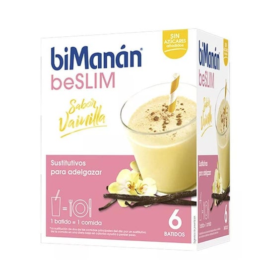 biManán Batido Sustitutivo Sabor Vainilla 6uds
