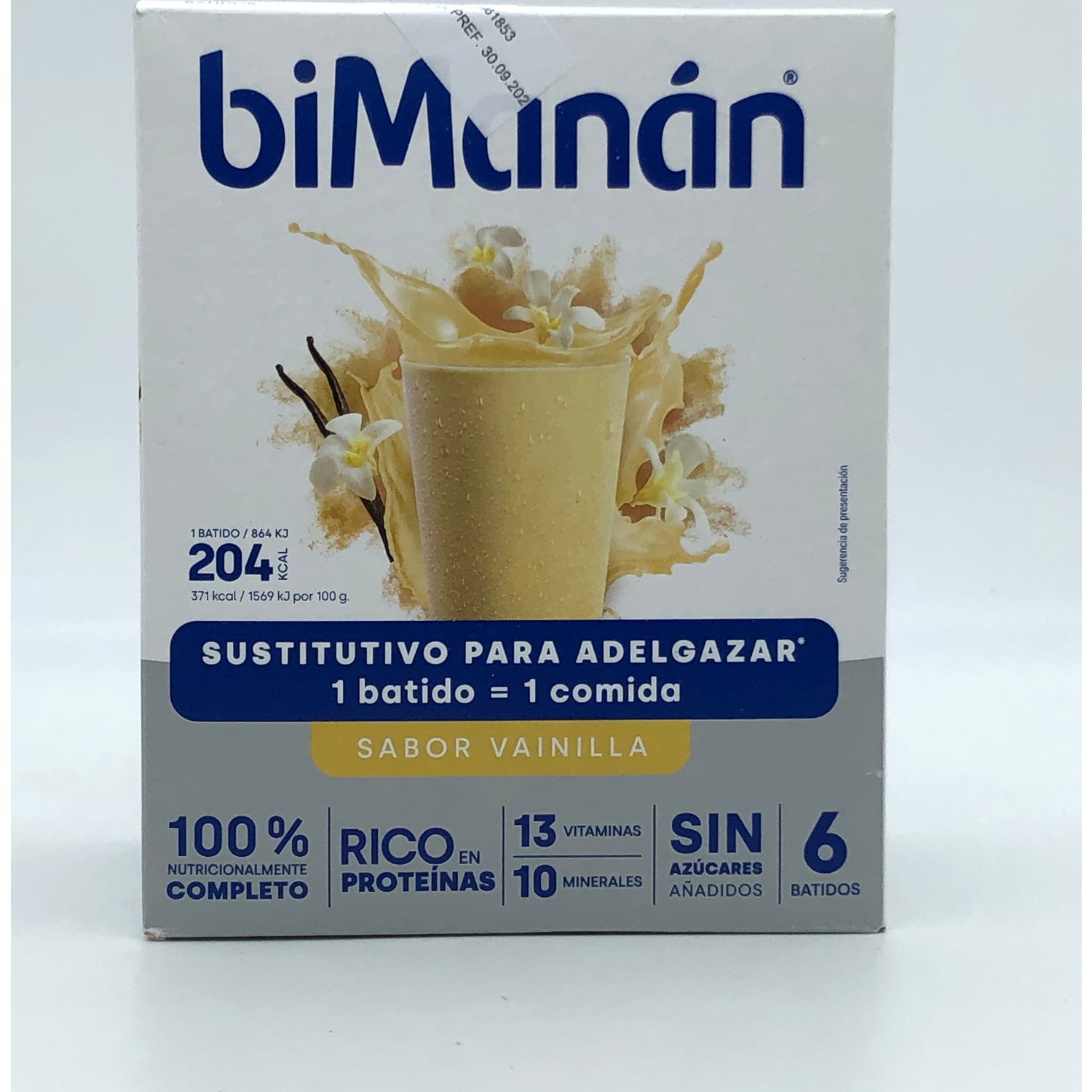 biManán Batido Sustitutivo Sabor Vainilla 6uds