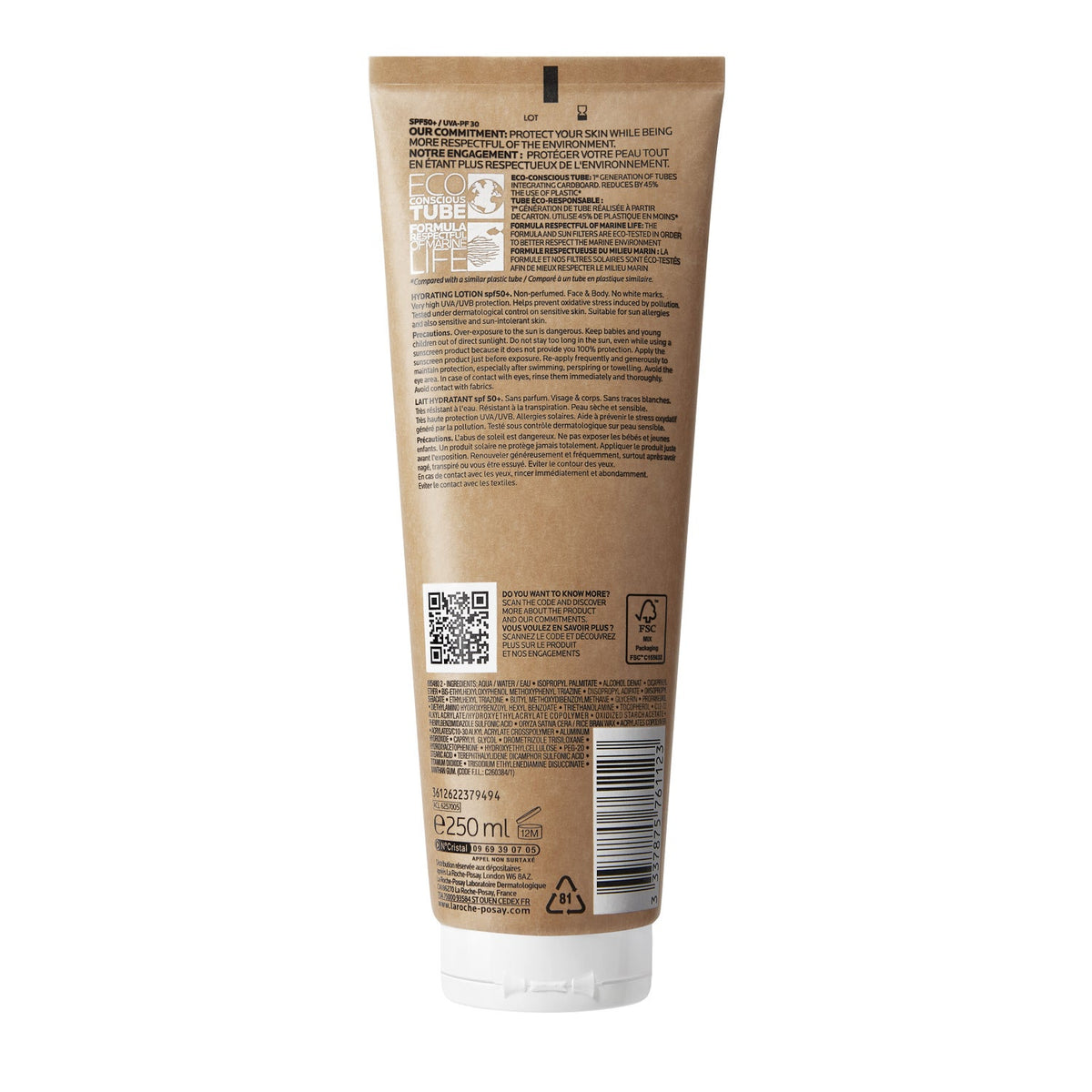 La Roche-Posay Anthelios Leche Hidratante Eco-Sostenible SPF50+ 250ml