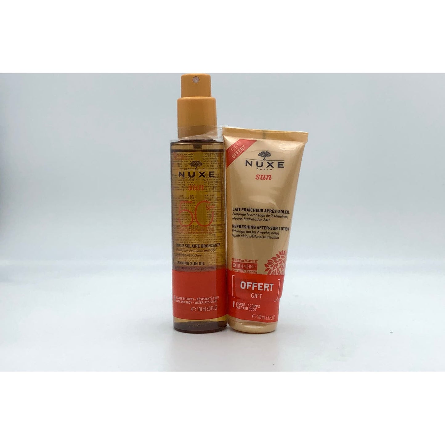 Nuxe Sun Aceite Solar Bronceador SPF50 150ml + Leche Refrescante After Sun 100ml